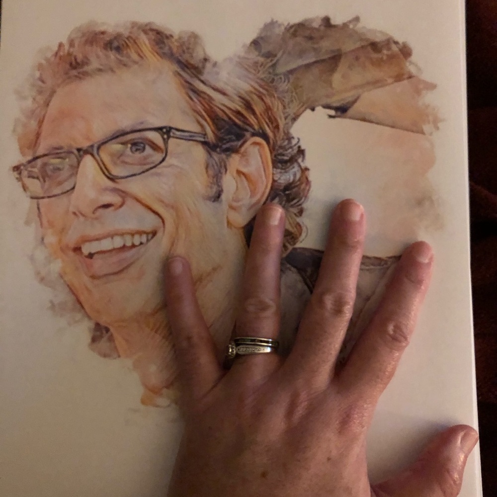 JEFF GOLDBLUM LOVE ART PRINT